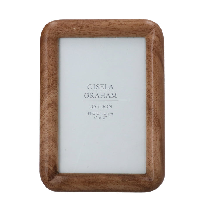 Natural Wood Rolled Edge Photo Frame - Small
