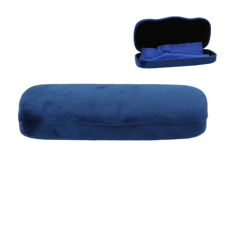 Blue Velvet Glasses Case