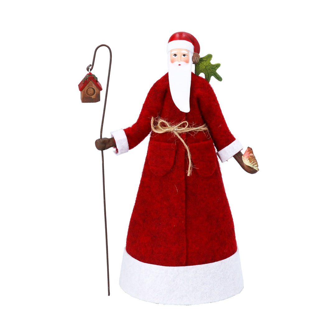 Santa with Lantern Christmas Tree Topper 18cm