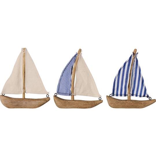 Colorful Nautico Ship with Double Sails from IB Laursen Summer collection, made by Cornucopia Home and Gift.