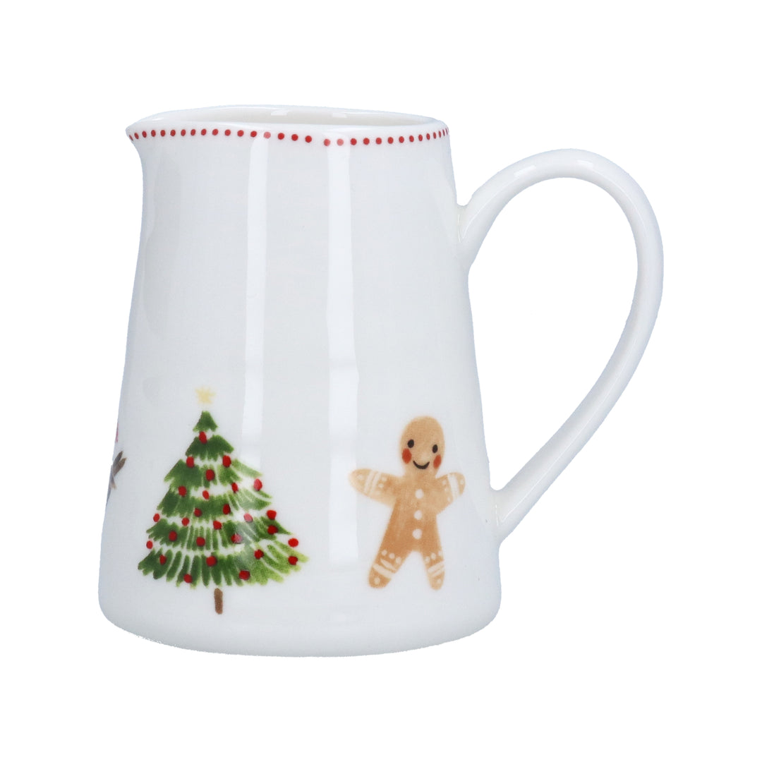 Stoneware Mini Jug - Nordic Icons Christmas Decoration
