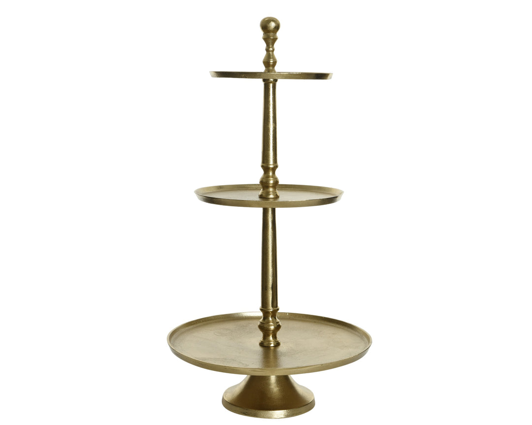Round Aluminium Etagere - 43cm Diameter x 81cm High