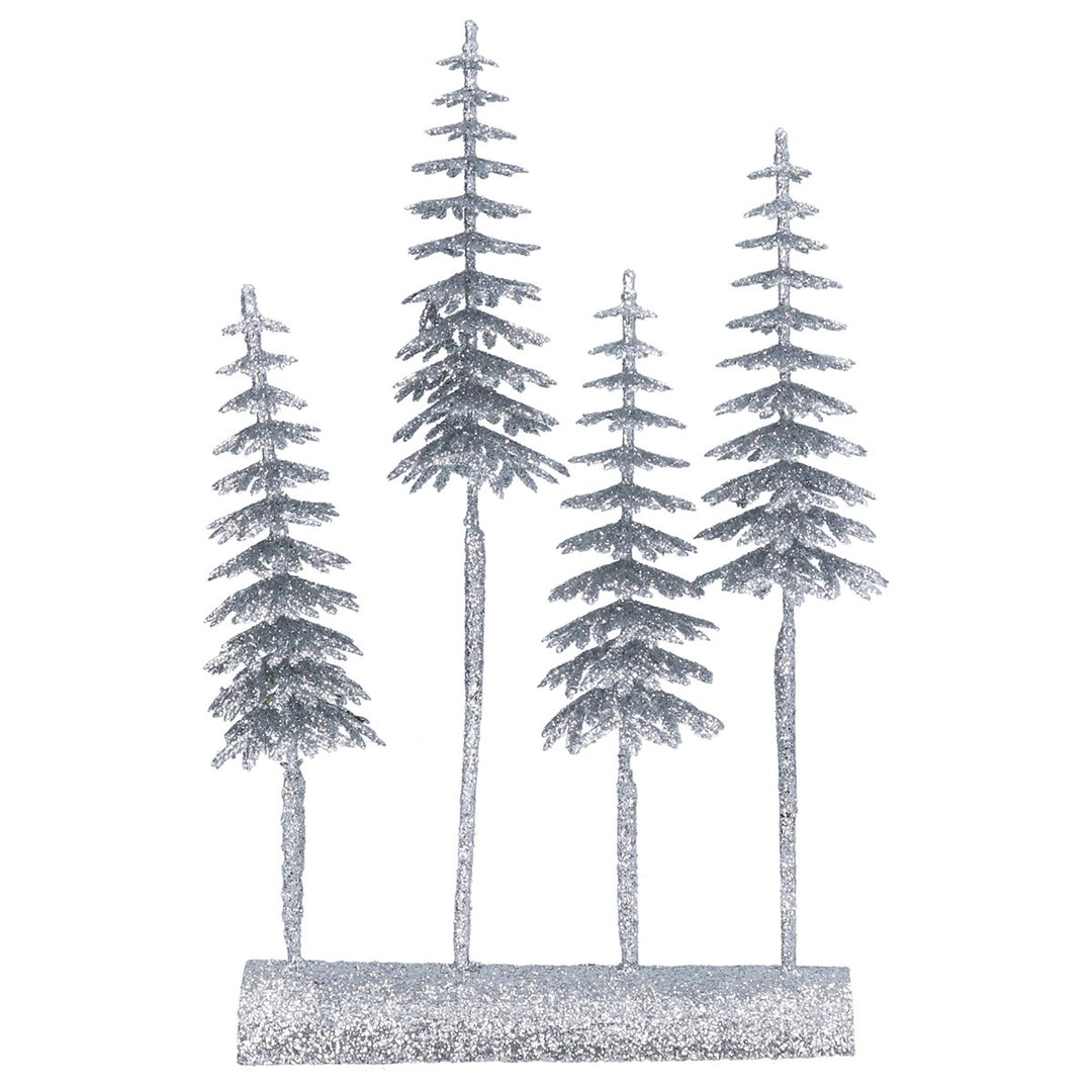 Quadruple Slim Bristle Tree 27cm - Silver