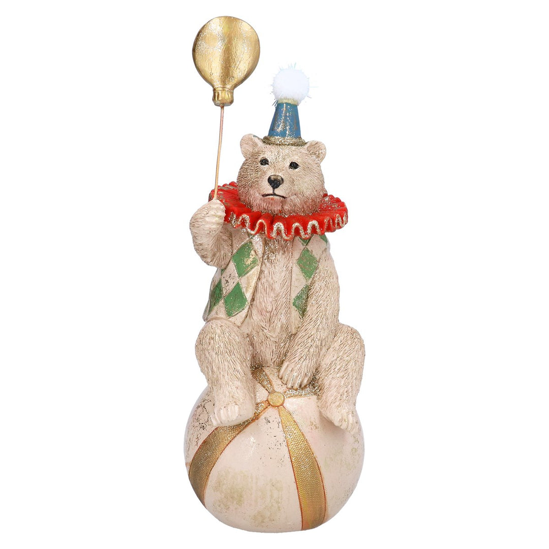 Circus Bear on Ball Resin Christmas Ornament 23cm