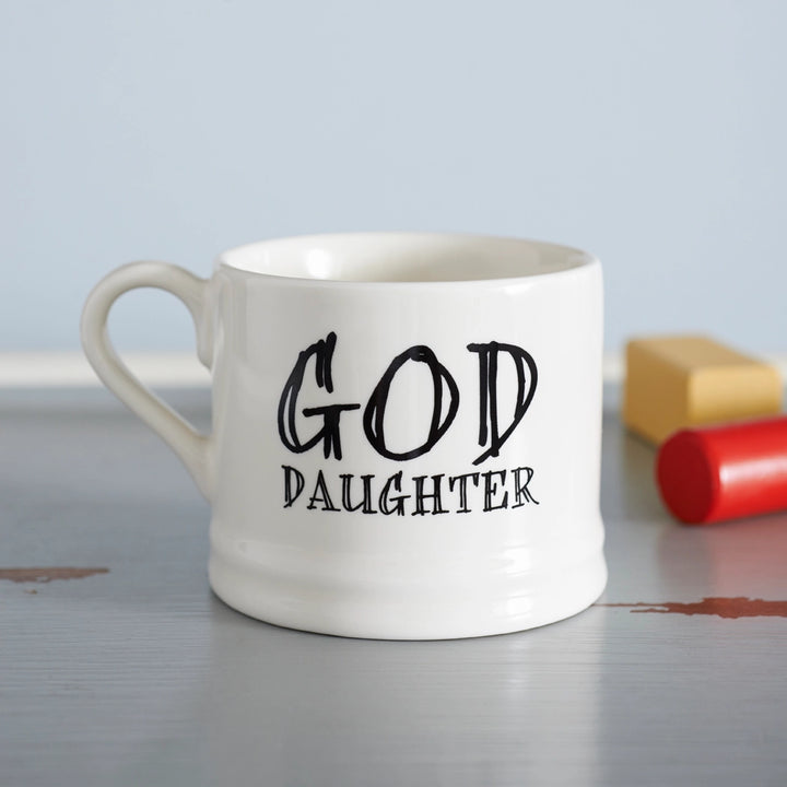 Sweet William God Daughter Mug featuring a heartfelt design, perfect for gifting to a special goddaughter.