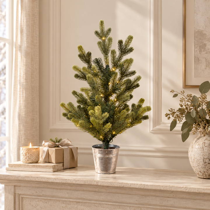75cm Pre-Lit Mini Christmas Tree