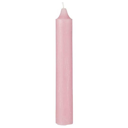 Light pink rustic candle from IB Laursen Summer collection, featuring a cozy, textured design for warm home decor.