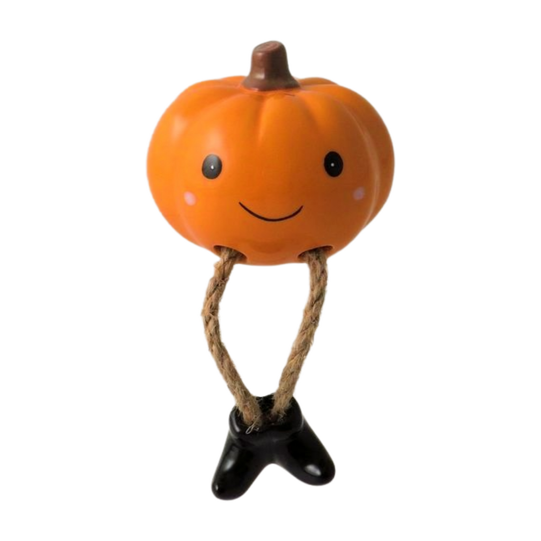 Pumpkin with Long Legs - Ceramic Shelf Sitter