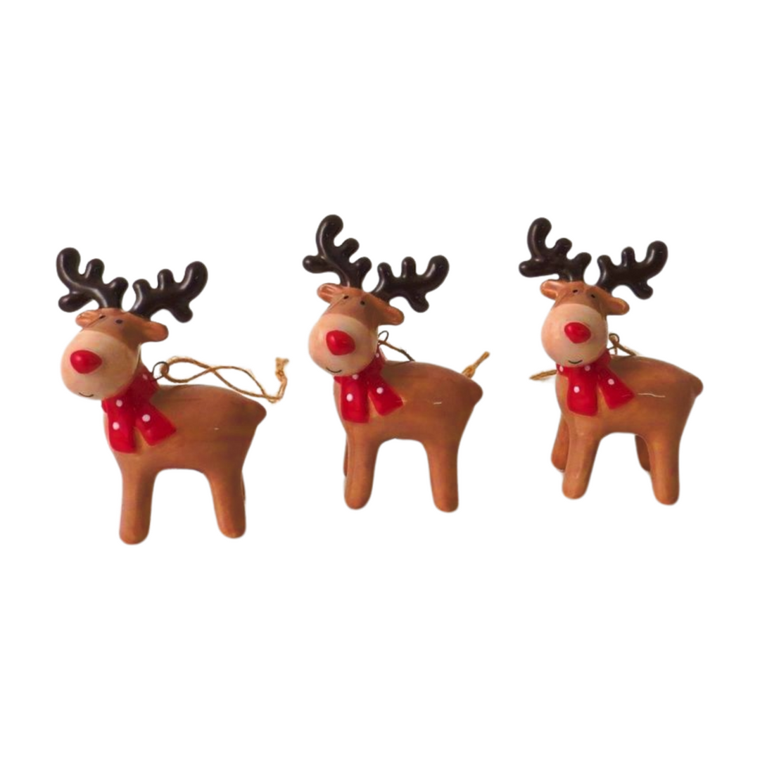 Brown Reindeer Tree Decoration