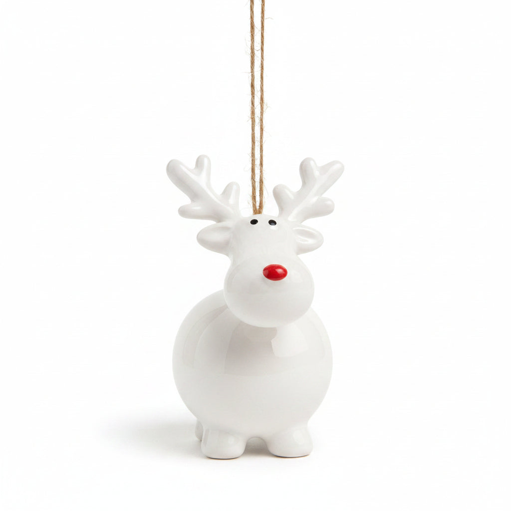 Fat Reindeer Tree Decoration