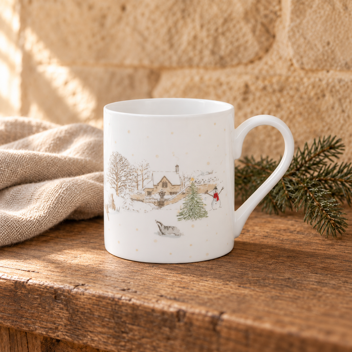 Snowy Village Mug