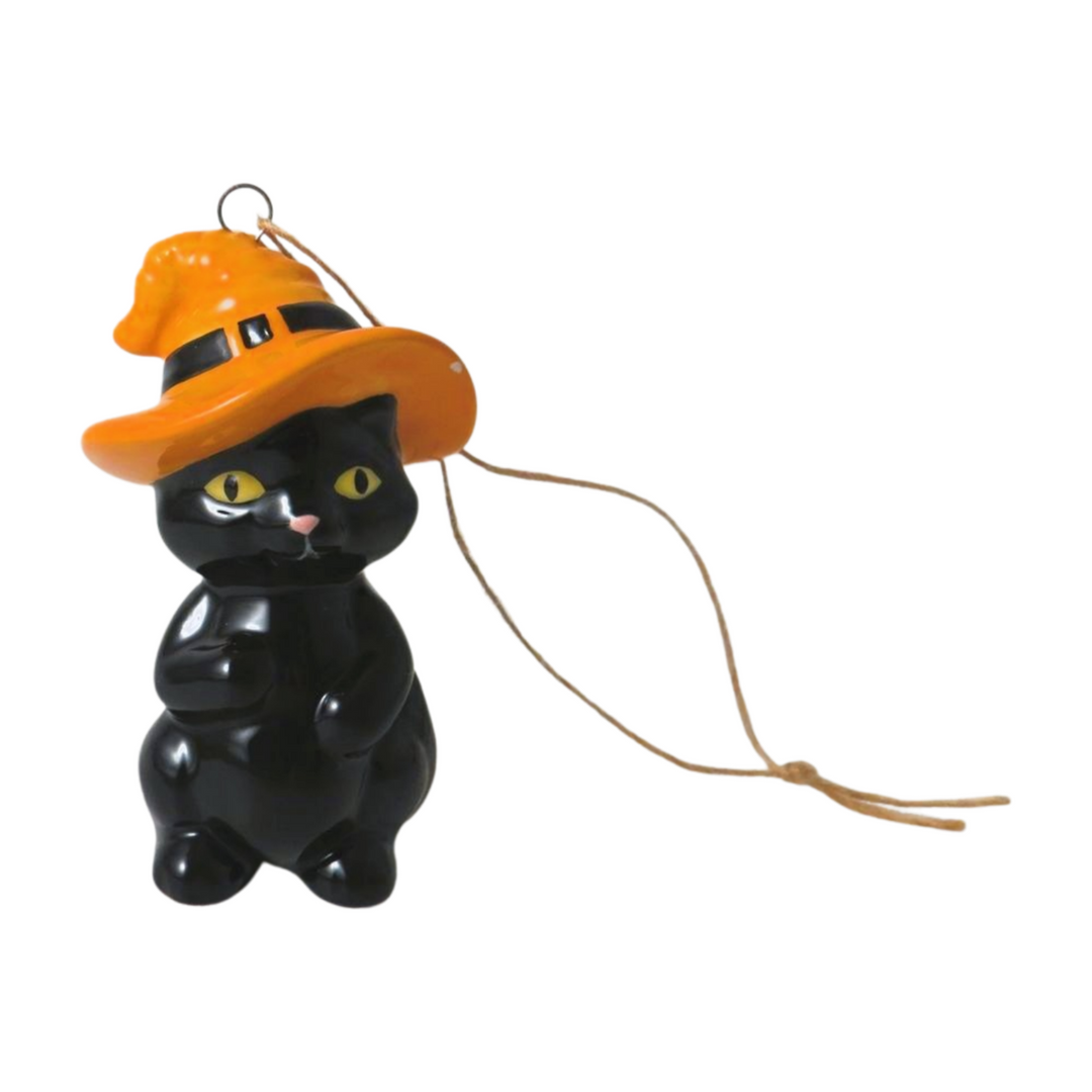 Black Cat Tree Decoration - Ceramic