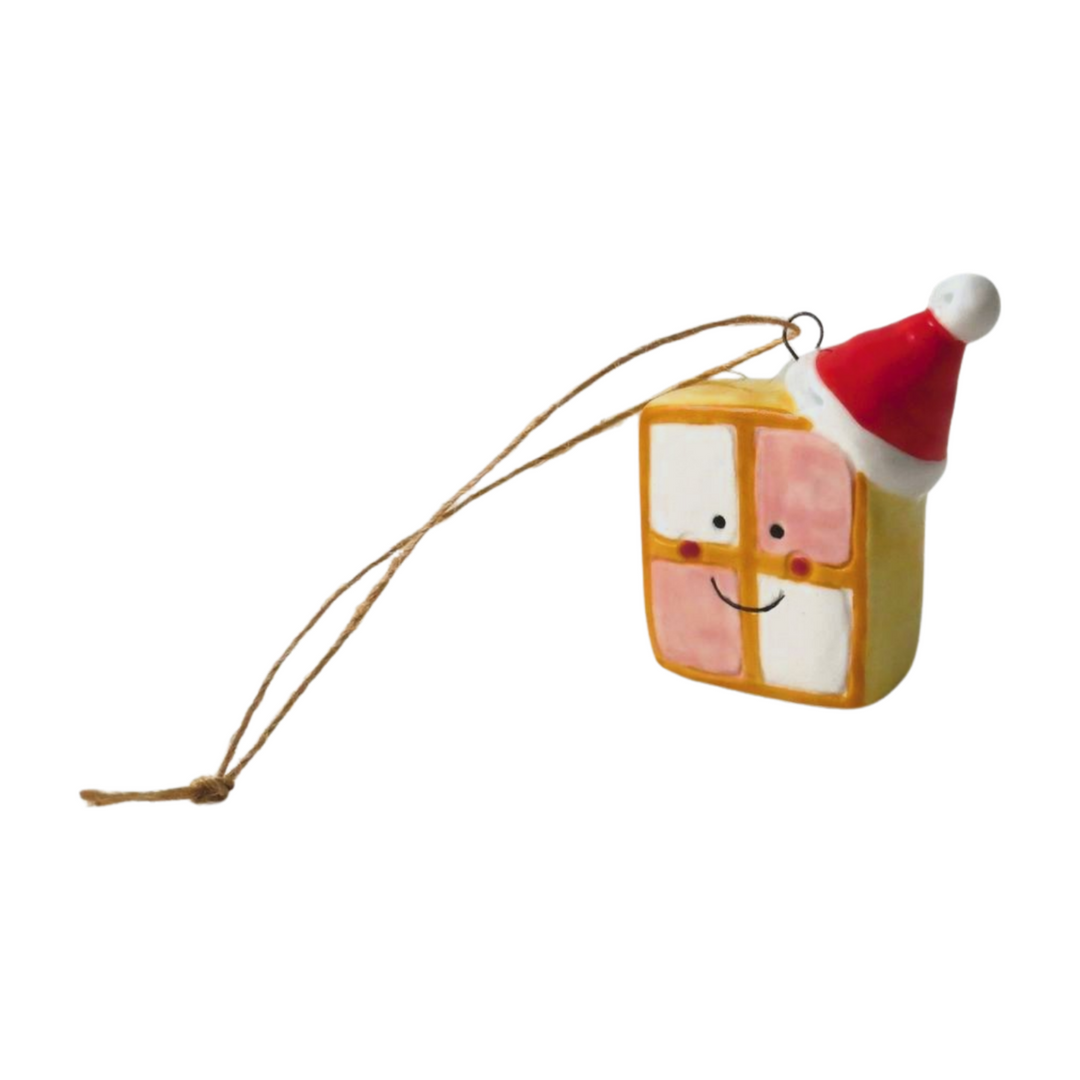 Battenberg Cake Tree Decoration