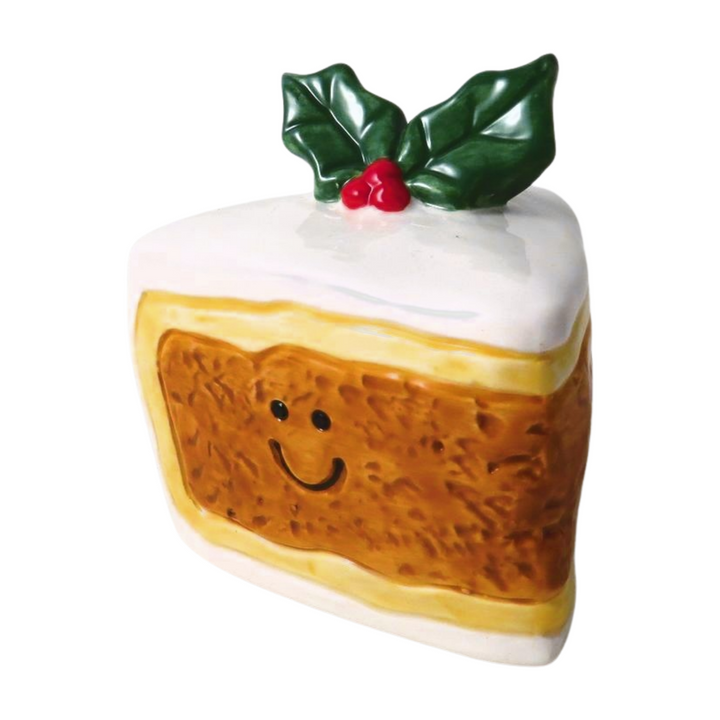 Christmas cake figurine from Cornucopia Home and Gift, decorative holiday giftware for Christmas 2025, featuring festive cake design.