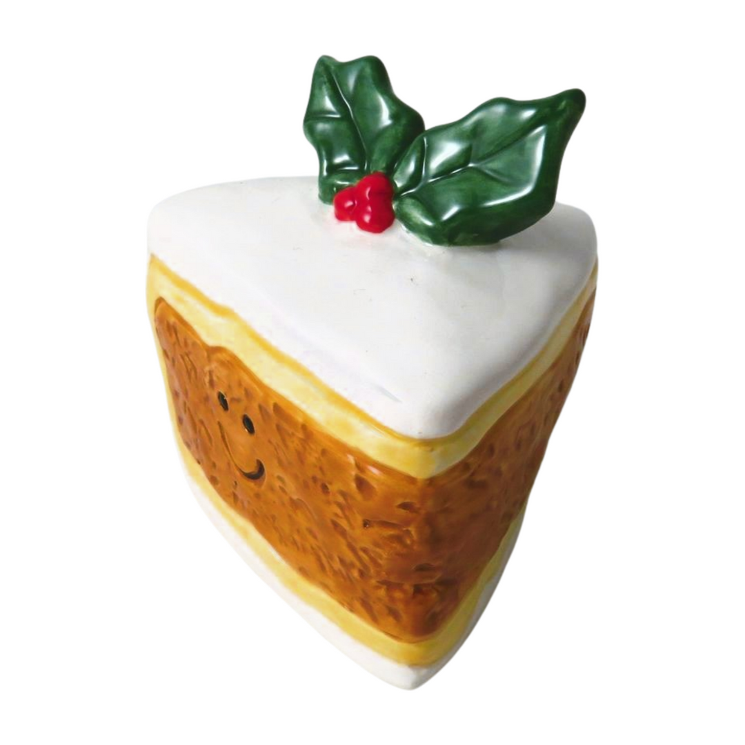 Christmas cake figurine from Giftware Trading Christmas ’25 by Cornucopia Home and Gift, featuring festive holiday cake design.