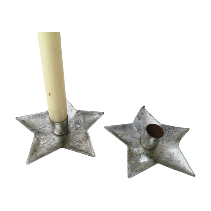 Large silver star candle holder from Cornucopia Home and Gift, perfect as giftware for Christmas 2025.