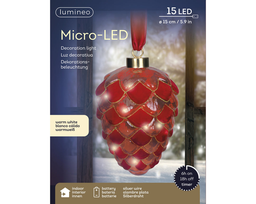 Micro LED Pinecone Light - Steady Light, Indoor Use