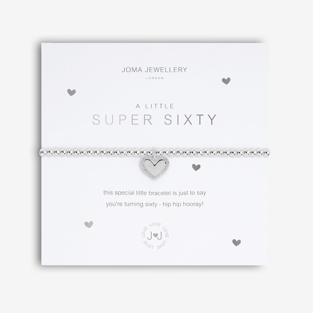 Joma Jewellery A Little Super 60 bracelet with colorful beads and a silver charm, designed for stacking or wearing alone.