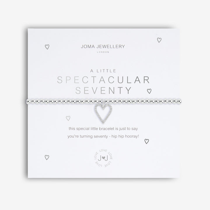 Joma Jewellery A Little Spectacular 70 bracelet with colorful beads and charm, stylish accessory on a neutral background.