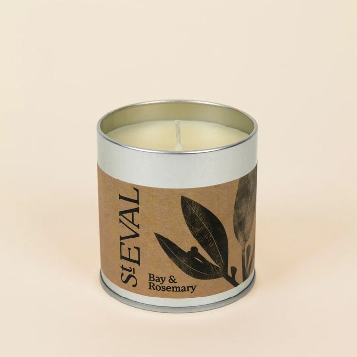 St Eval Bay &amp; Rosemary Tin Candle