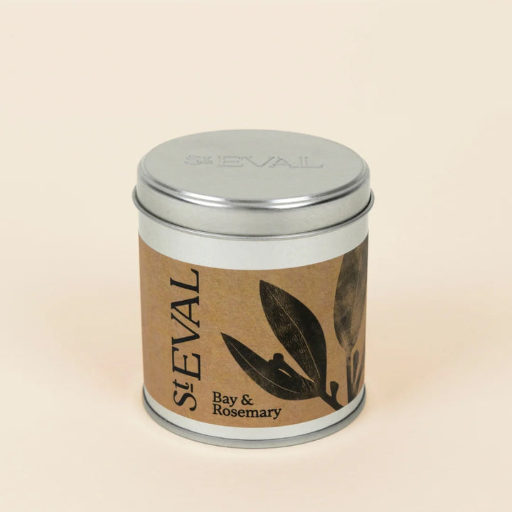St Eval Bay &amp; Rosemary Tin Candle