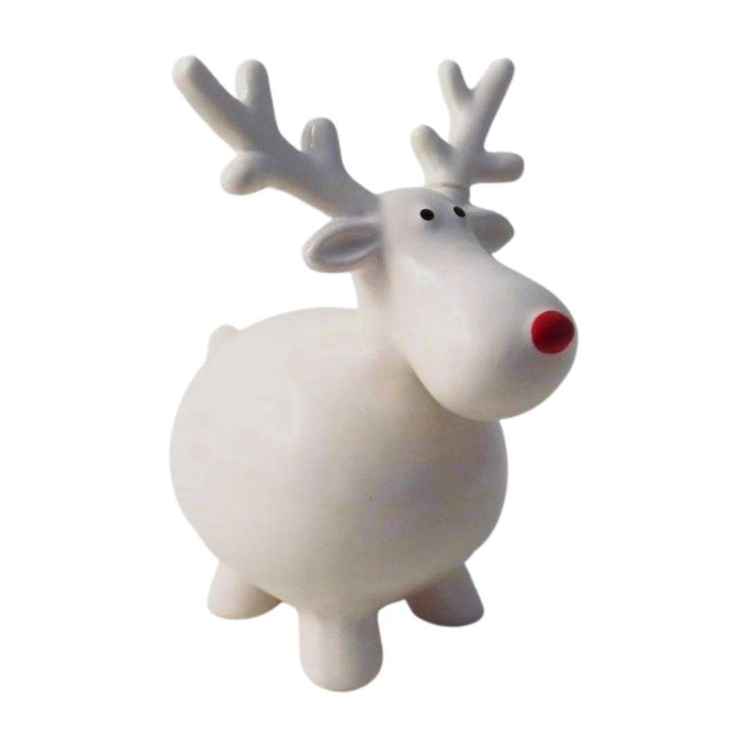 Medium Fat Standing Reindeer Decoration