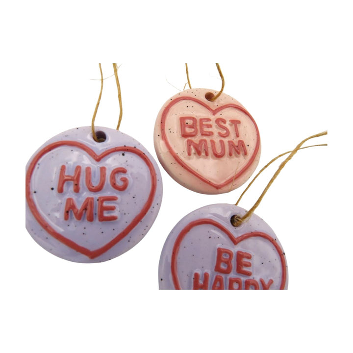 Love Heart Hanging Decoration - 6 Assorted Designs