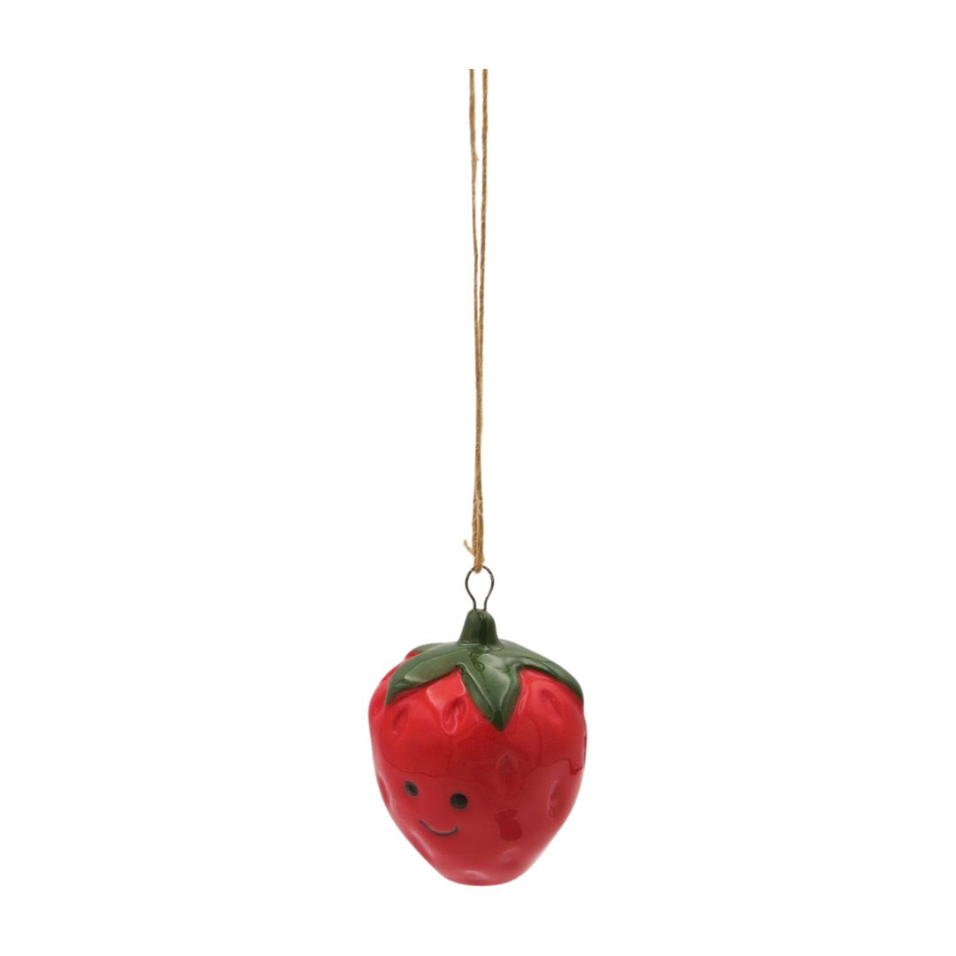 Ceramic Strawberry Hanging Decoration