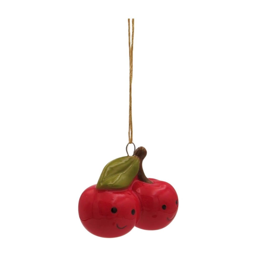 Cherries Ceramic Hanging Decoration