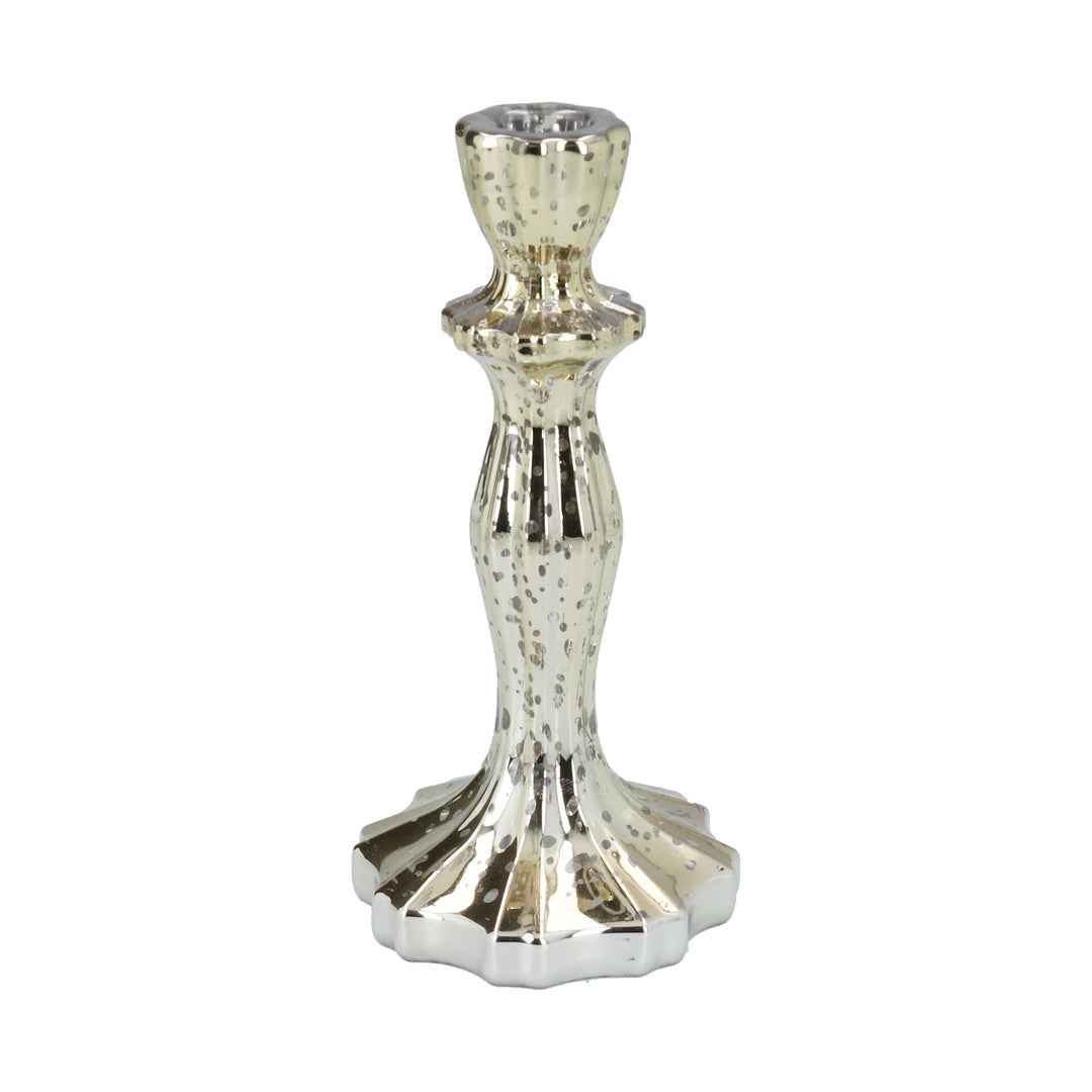 Gold Glass Candlestick