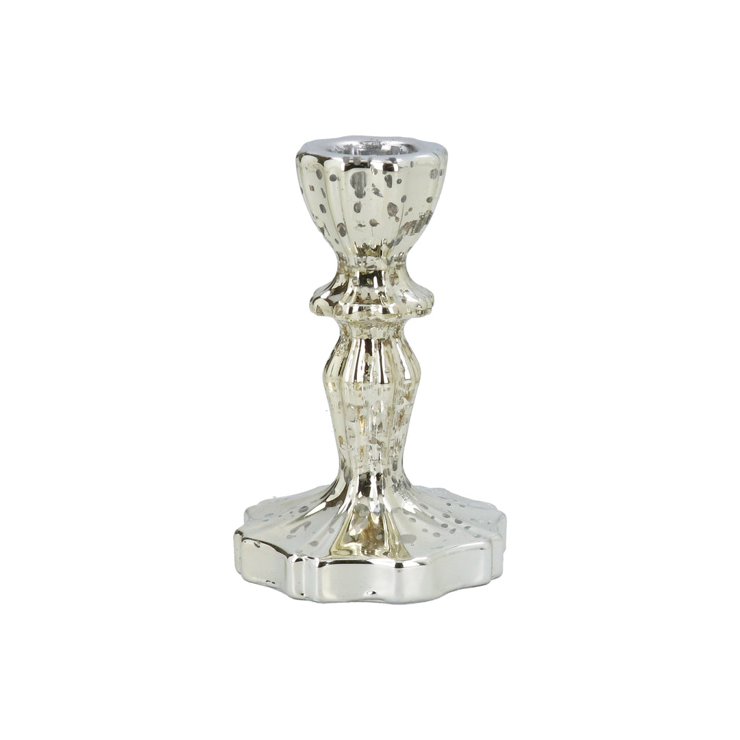 Gold Glass Candlestick