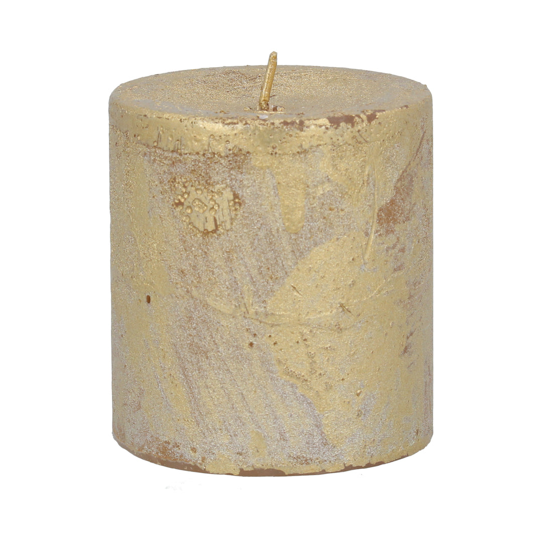 Small Gold Pillar Candle