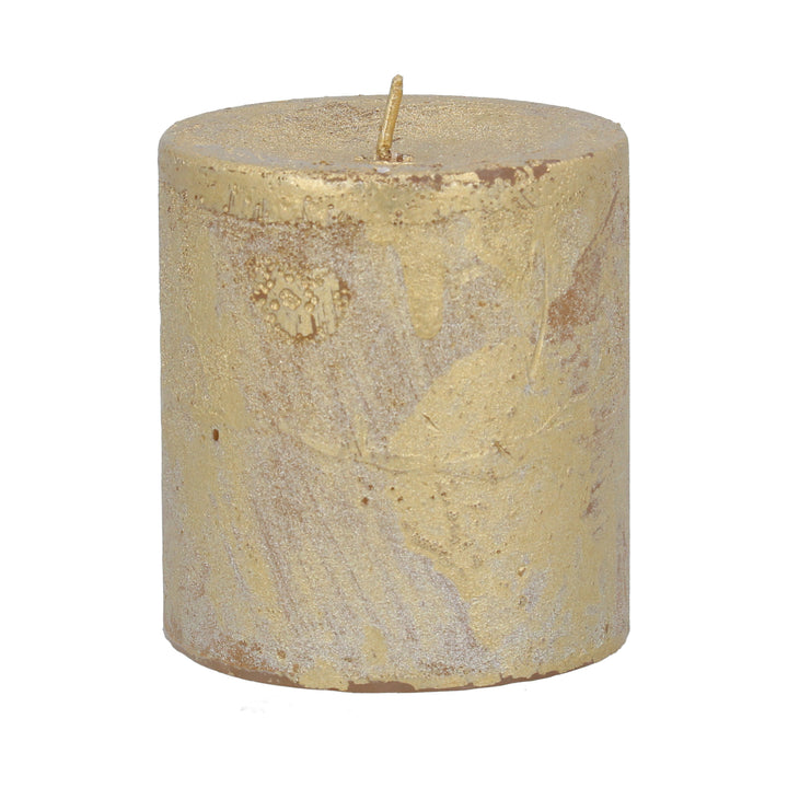 Small Gold Pillar Candle