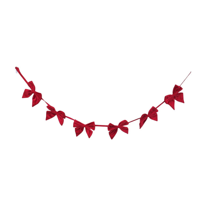 Red Bow Garland - 1.4m