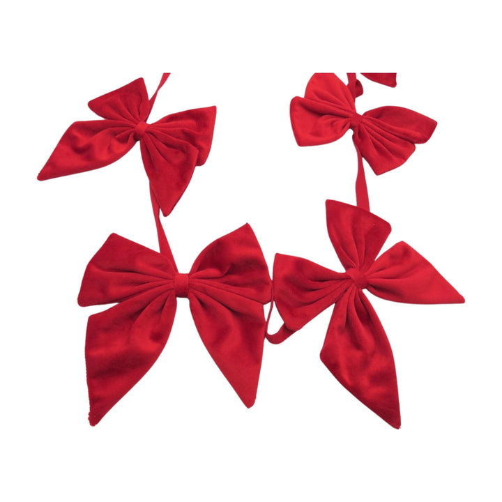 Red Bow Garland - 1.4m