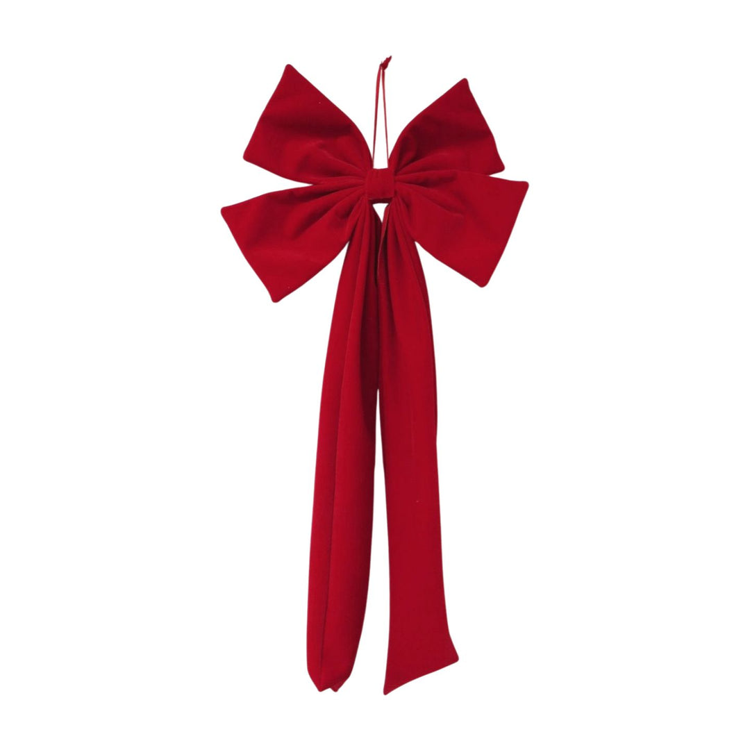 Large Fabric Bow - Red