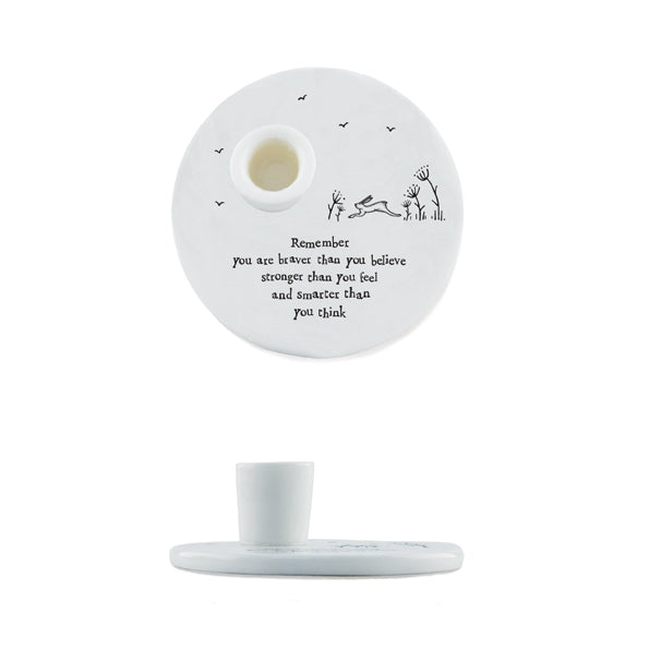 East of India Candle Holder – ‘Remember You Are’