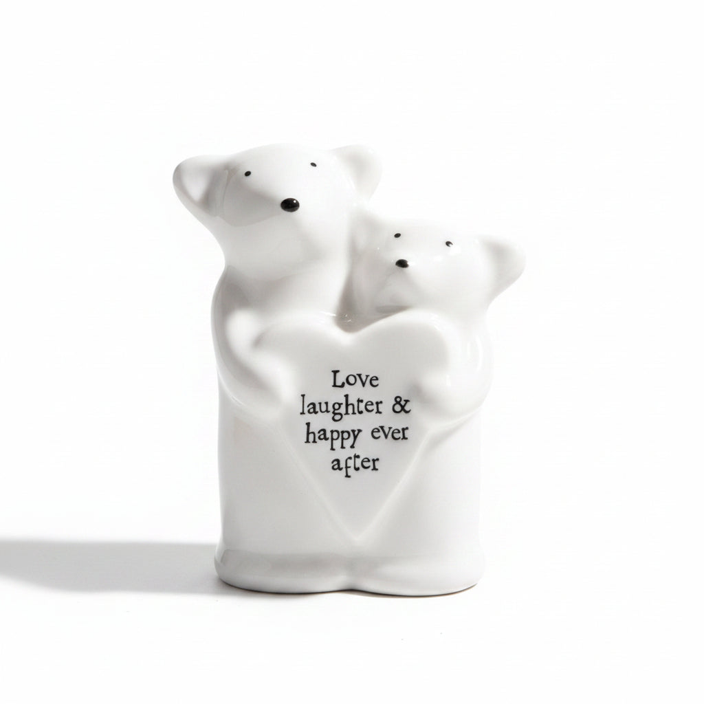 East of India Porcelain Mice Animal Couple