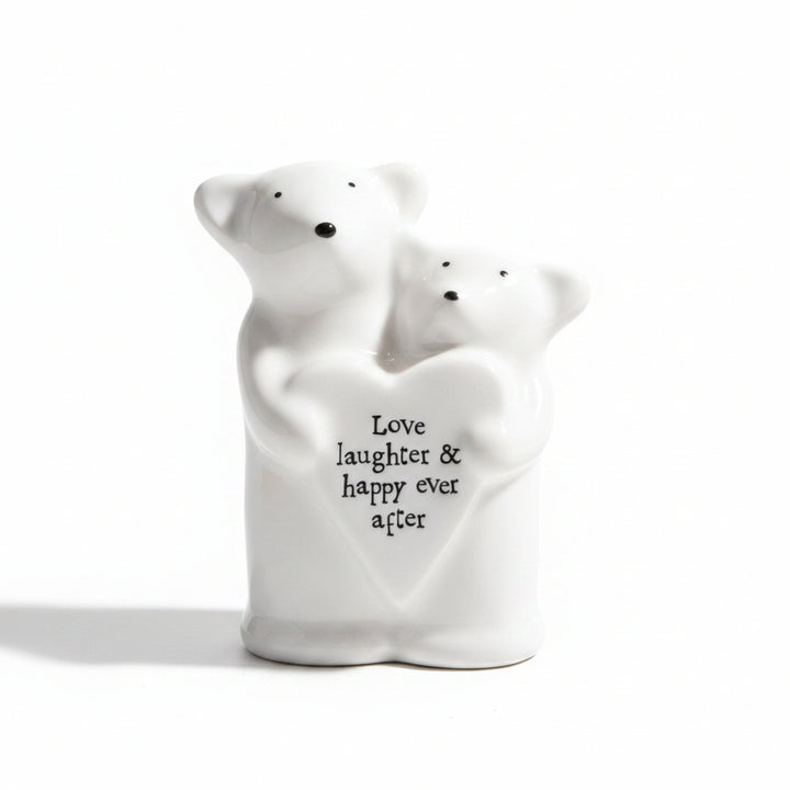 East of India Porcelain Mice Animal Couple