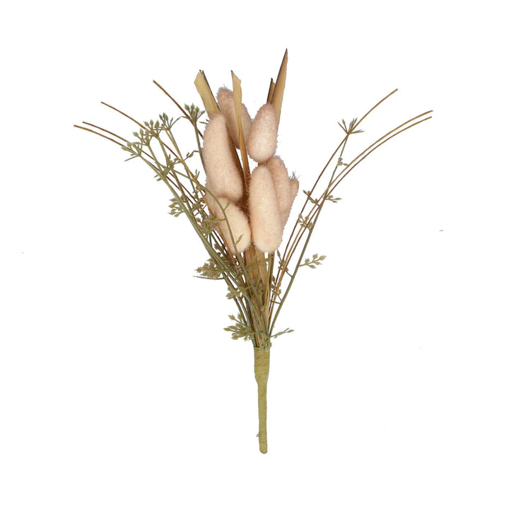 Gisela Graham Natural Bunnytail Mini Pick with fluffy bunny tail decoration for home decor or craft projects.