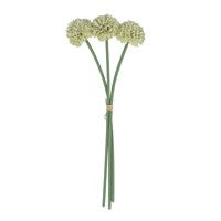 Mini Ball Chrysanthemum Pick Faux Flower - Green