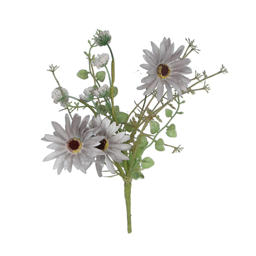 Blue Wild Daisy Mini Pick by Gisela Graham, featuring vibrant blue wildflower with delicate petals and greenery.
