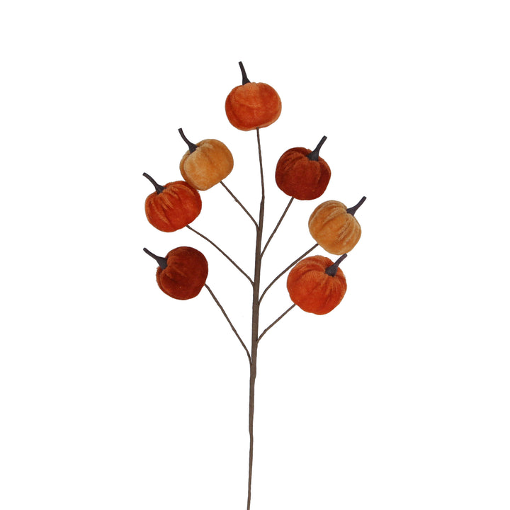 Autumn Mix Velvet Mini Pumpkin Spray