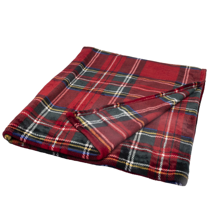 Red Tartan Throw - 150 x 200cm