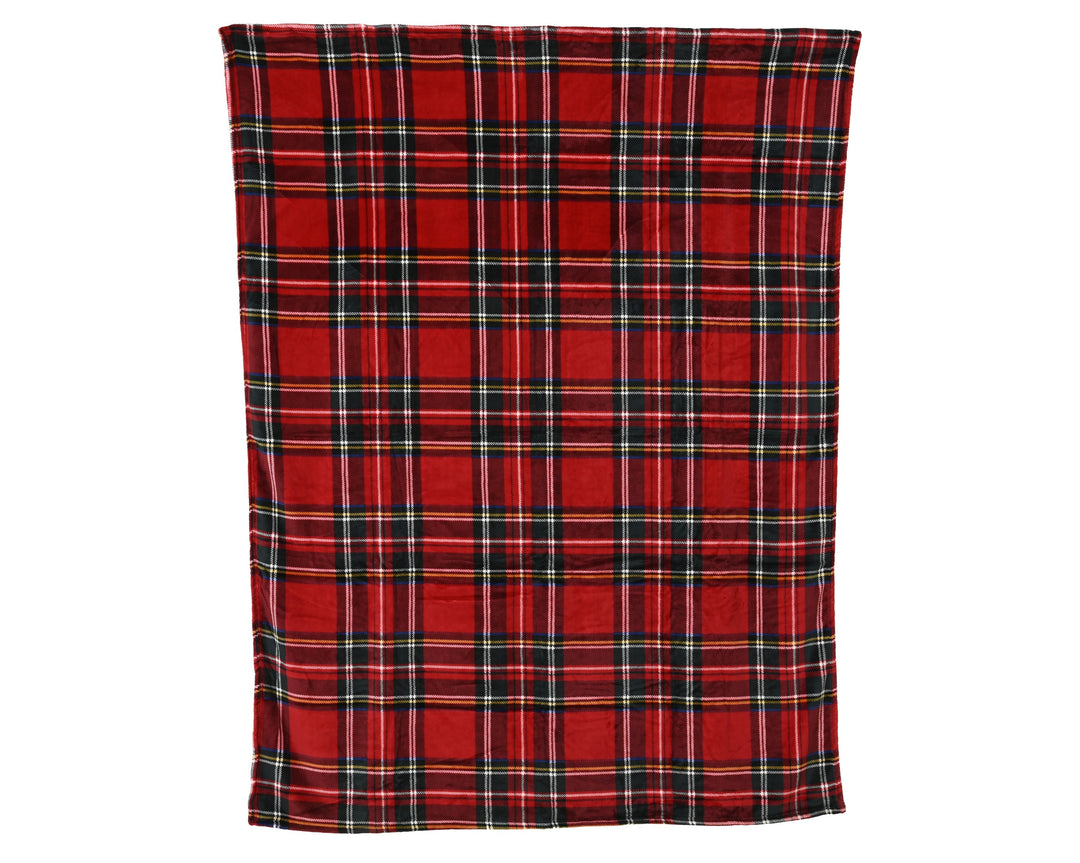 Red Tartan Throw - 150 x 200cm