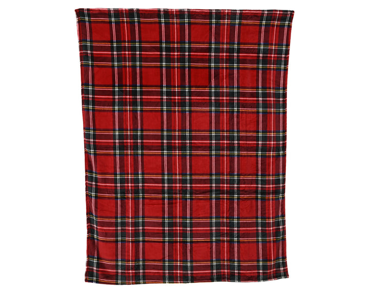 Red Tartan Throw - 150 x 200cm