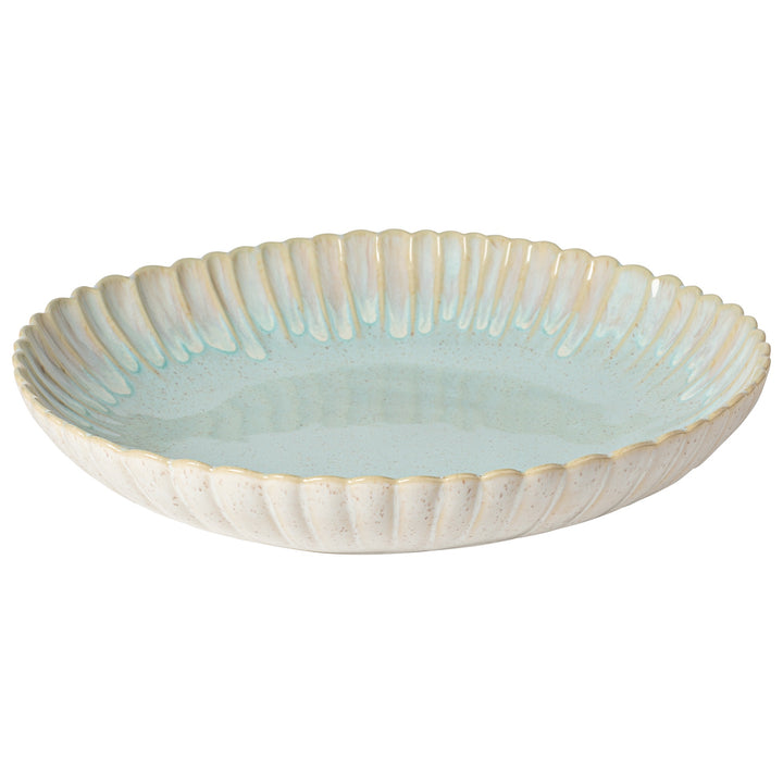 Mallorca Sea Blue serving bowl by Cornucopia Home and Gift, featuring a vibrant blue ceramic design perfect for serving and display.