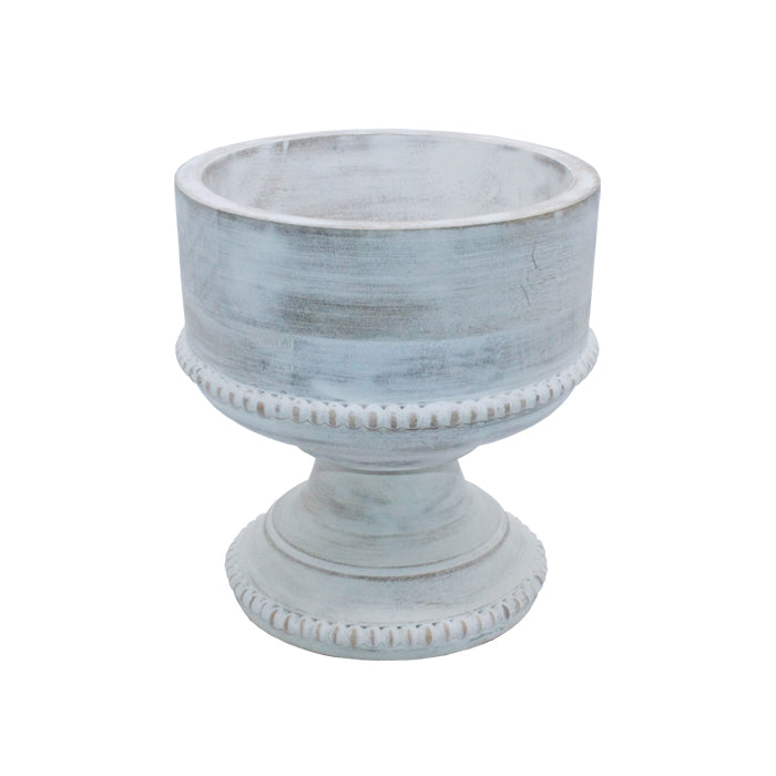 Beaded mango wood fruit bowl by Cornucopia Home and Gift, featuring intricate beaded design and natural wood finish.