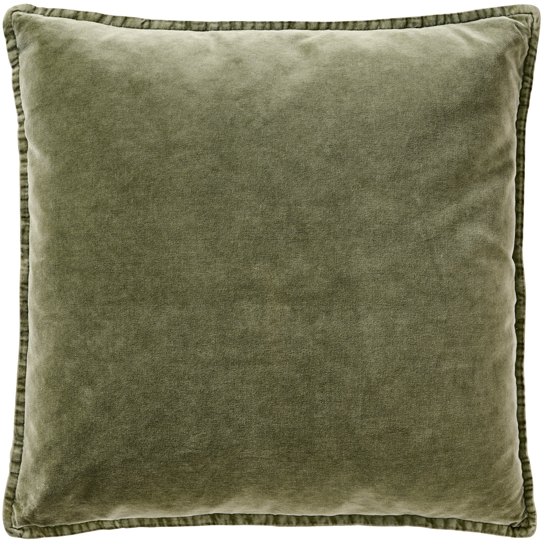Olive Velvet Cushion Cover