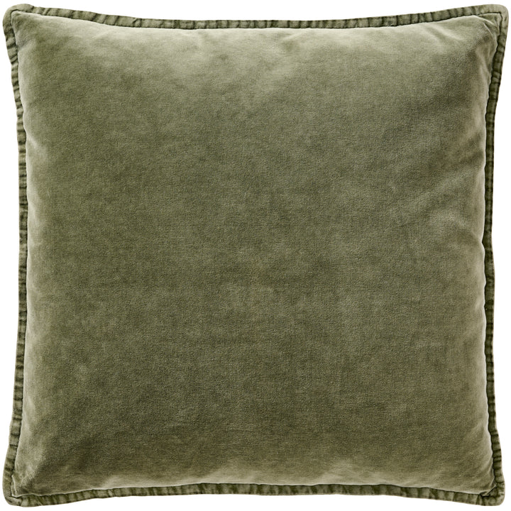 Olive Velvet Cushion Cover
